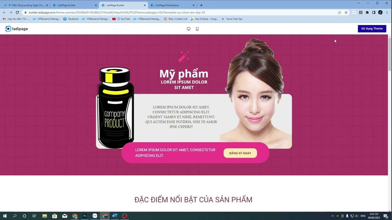 Ladipage đẹp Giải pháp hoàn hảo cho việc thiết kế landing page