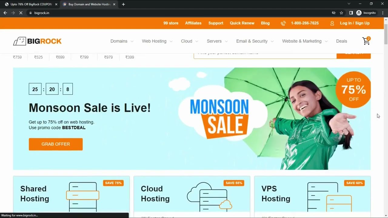 Mã giảm giá Bigrock Hosting Giải pháp tối ưu cho website của bạn