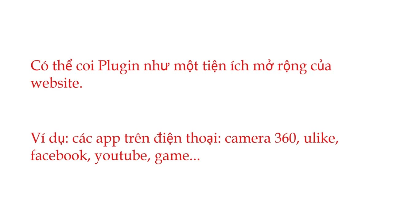 Plugin là gì và Tại sao cần có nó?